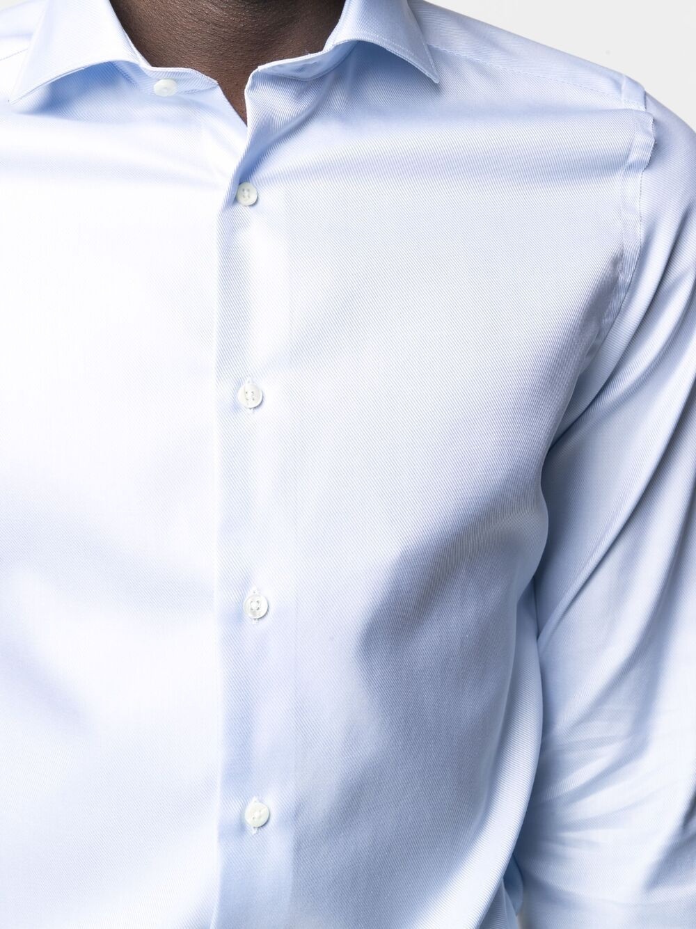 cutaway-collar cotton shirt - 5