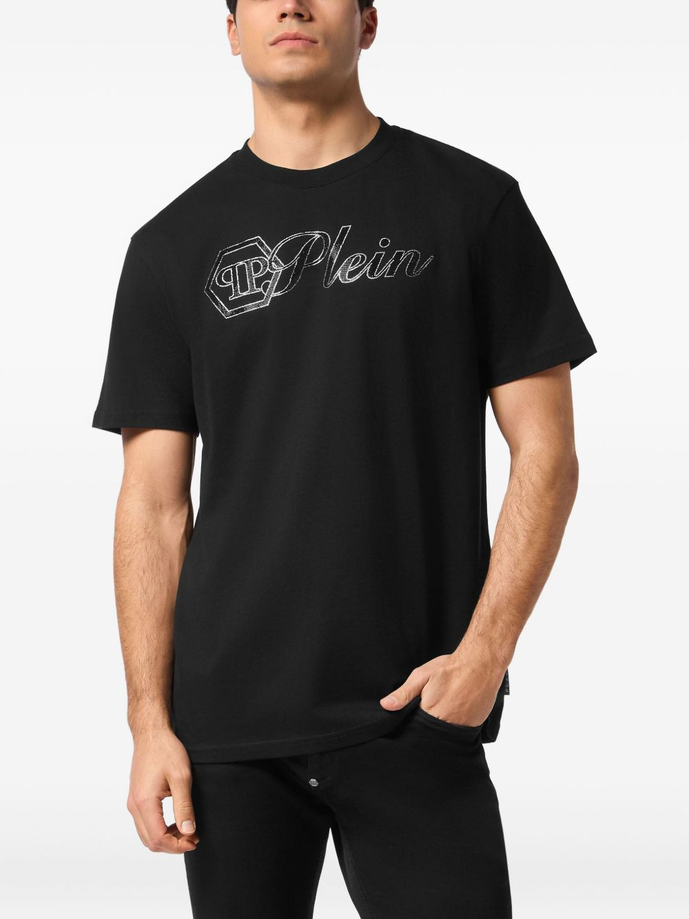 logo-embellished T-shirt - 2
