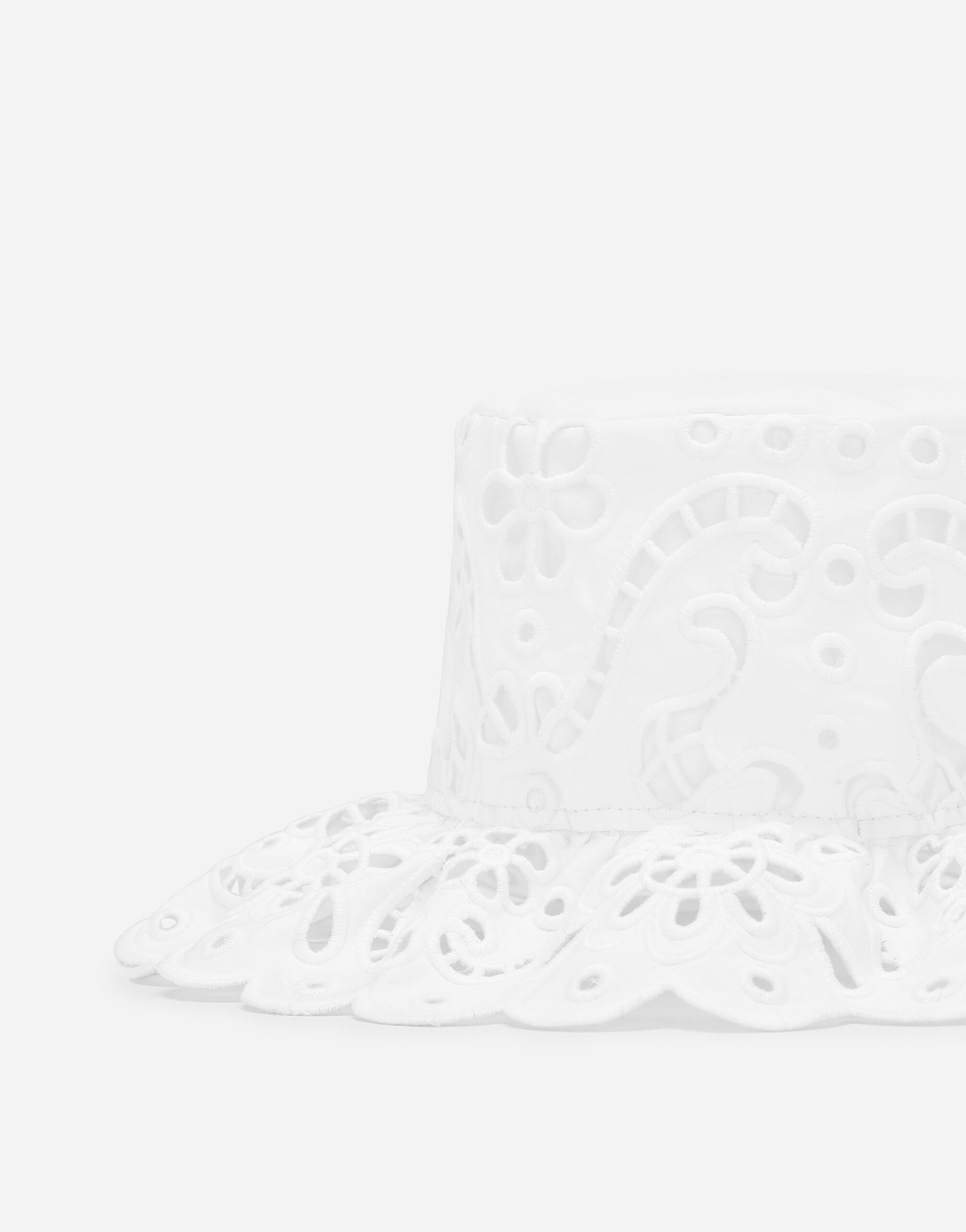 Cotton broderie anglaise hat - 3