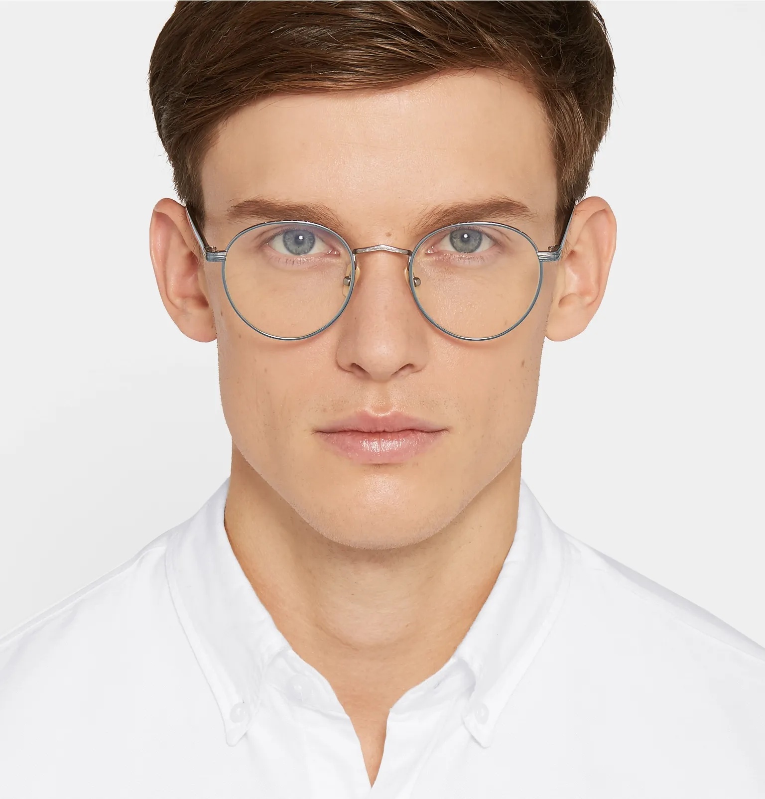 Zis Round-Frame Acetate and Silver-Tone Optical Glasses - 2