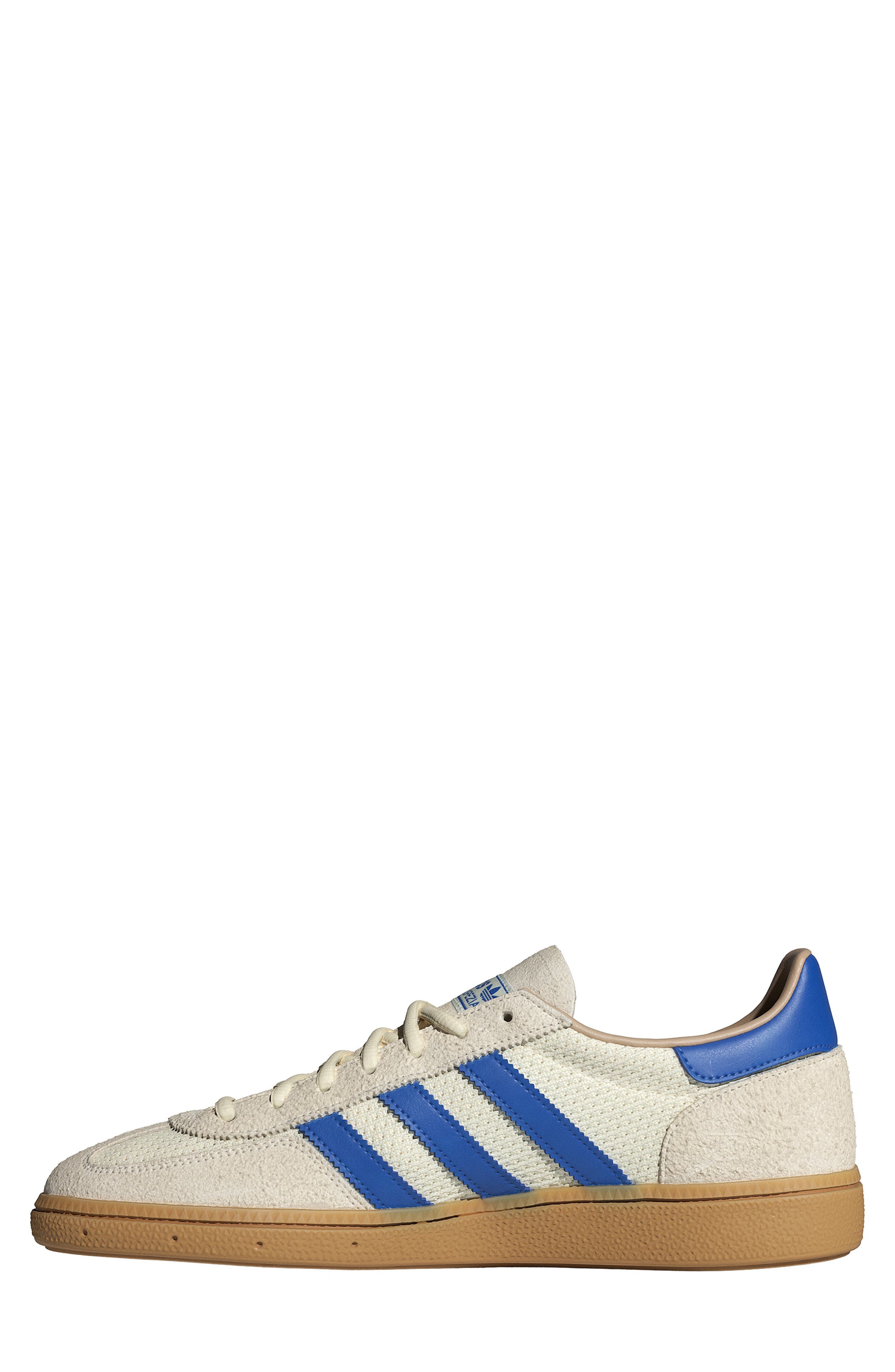 adidas Gender Inclusive Handball Spezial Sneaker in Cream White/Blue/Sandstone at Nordstrom - 6