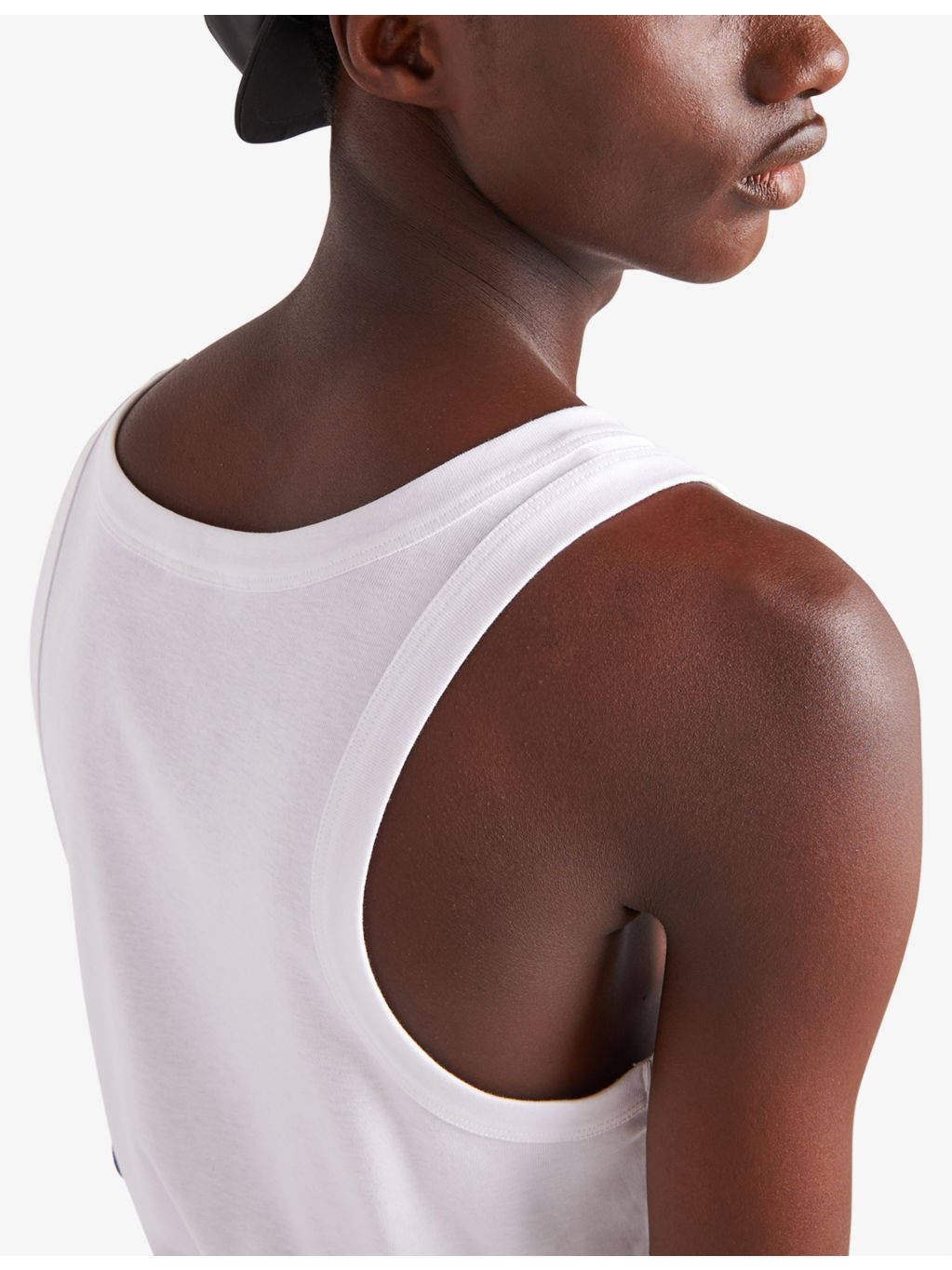 Logo-plaque slim-fit cotton-jersey vest - 5