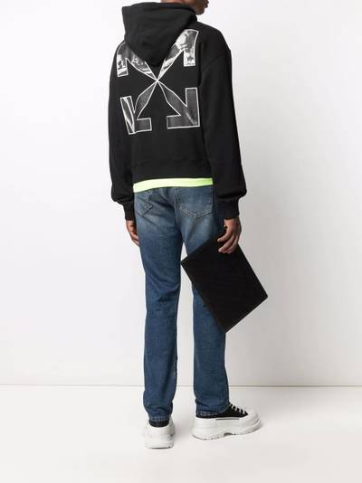 Off-White Caravaggio Arrow logo-print hoodie outlook