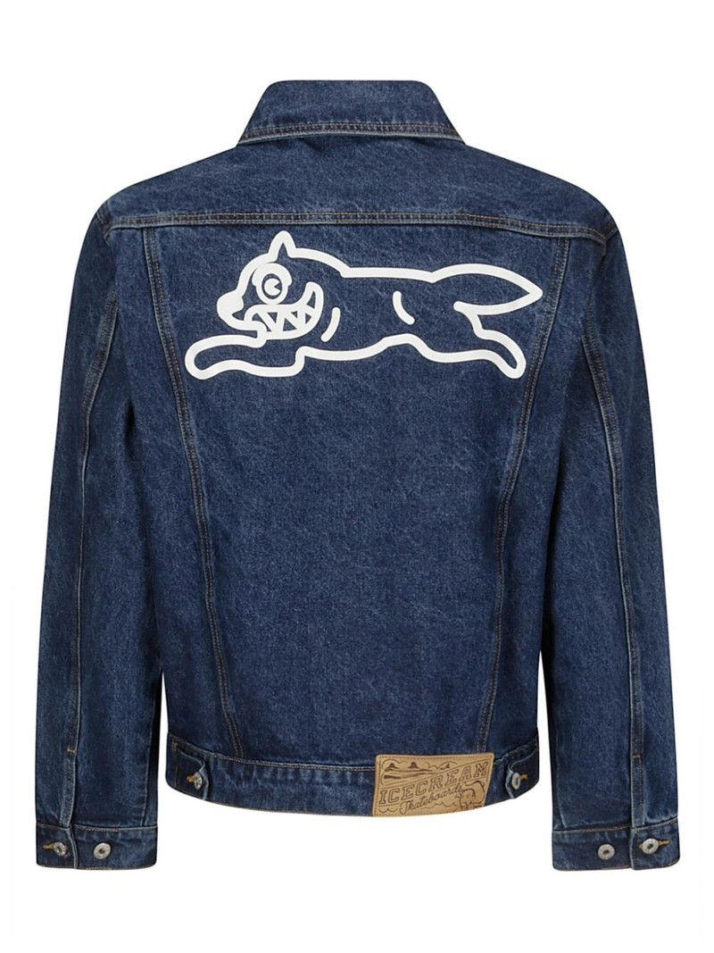 ICECREAM Running Dog-print denim jacket outlook