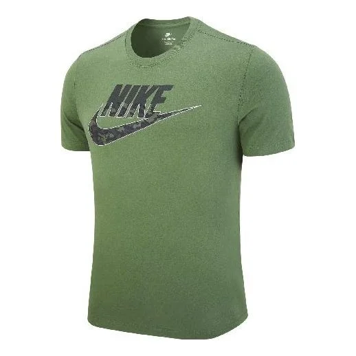Nike Sportswear Logo T-Shirt 'Green' DB5039-326 - 1