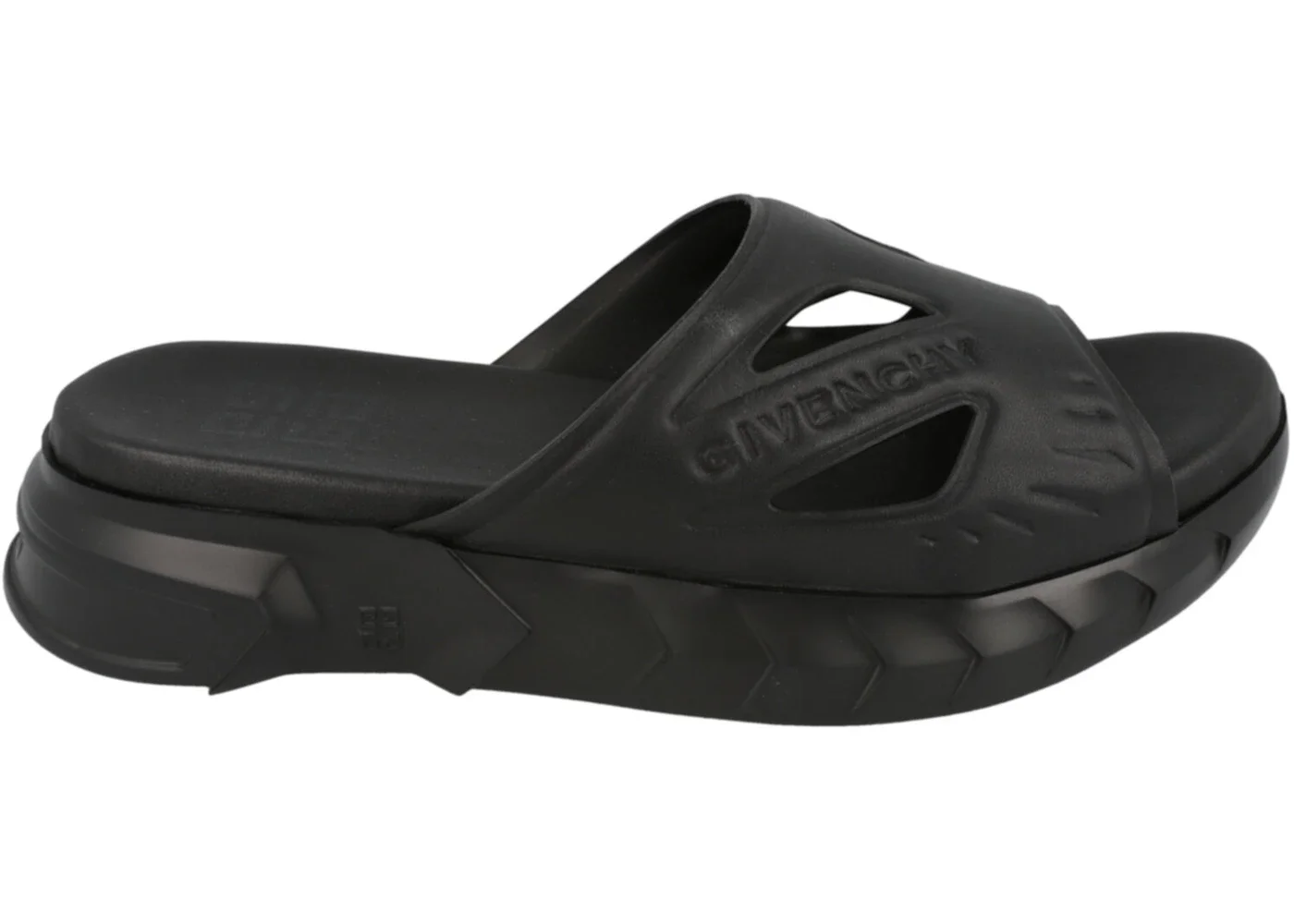 Givenchy Marshmallow Logo Slides Black - 1