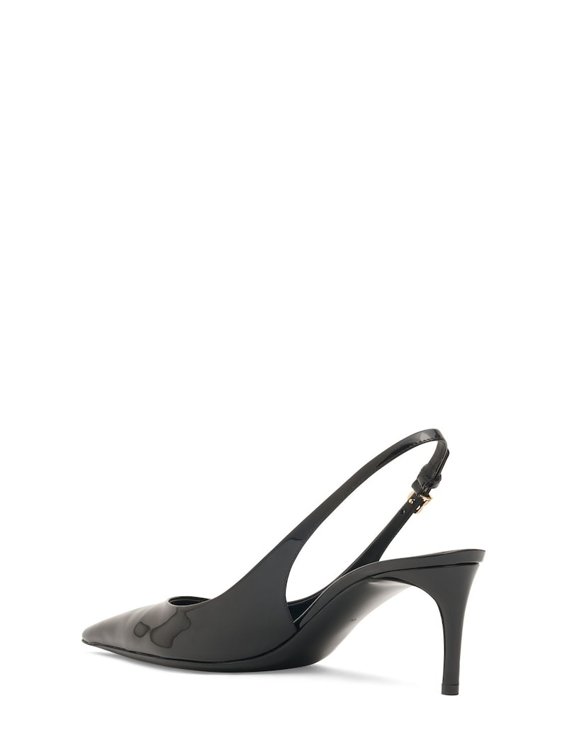 60mm Patent leather slingback pumps - 3