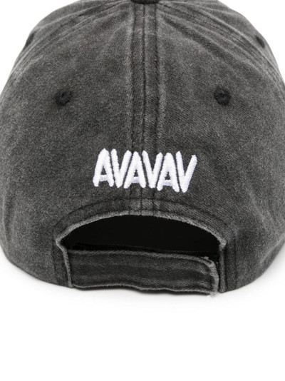 AVAVAV faded rhinestone-slogan cap outlook