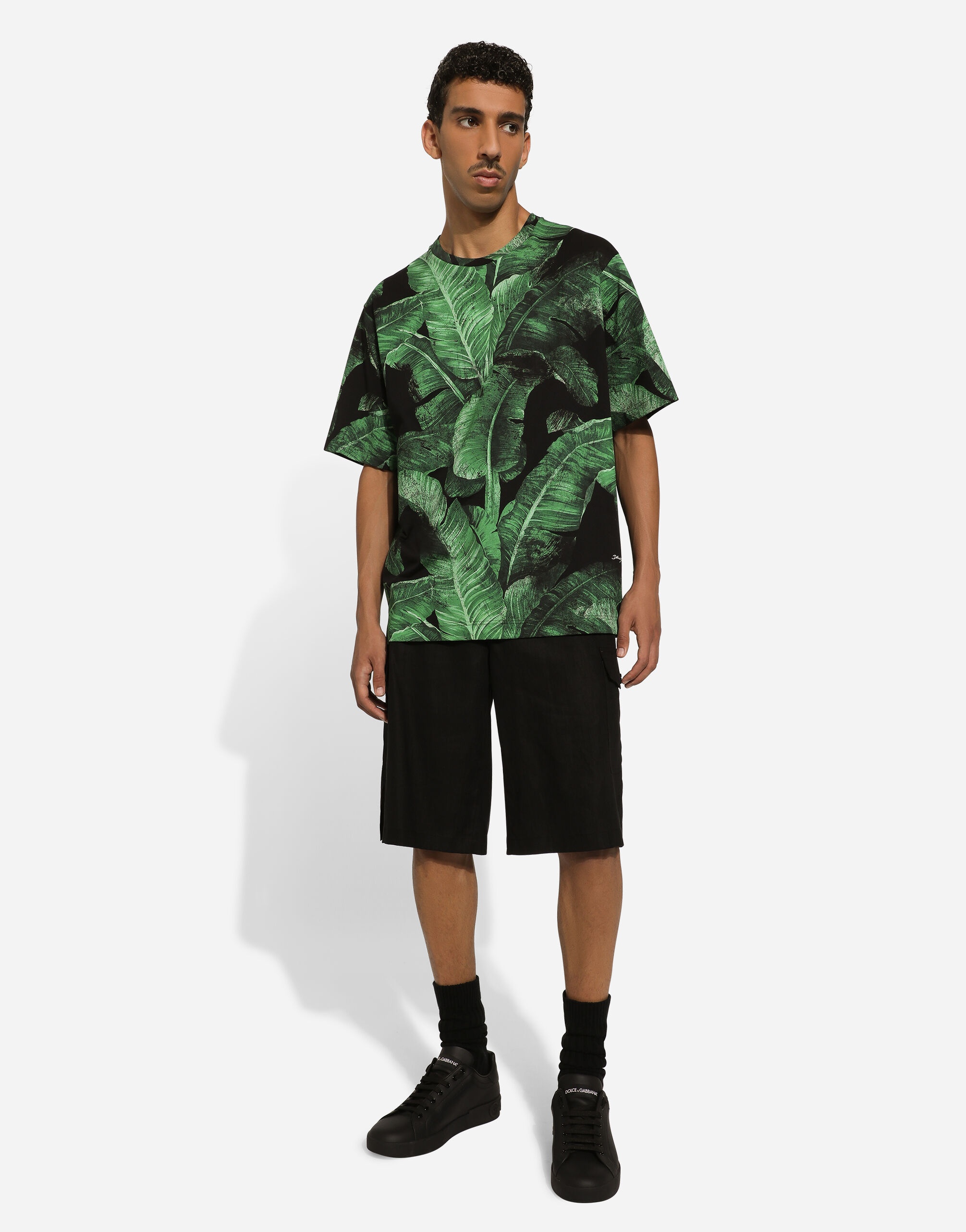 Linen cargo shorts with tag - 5