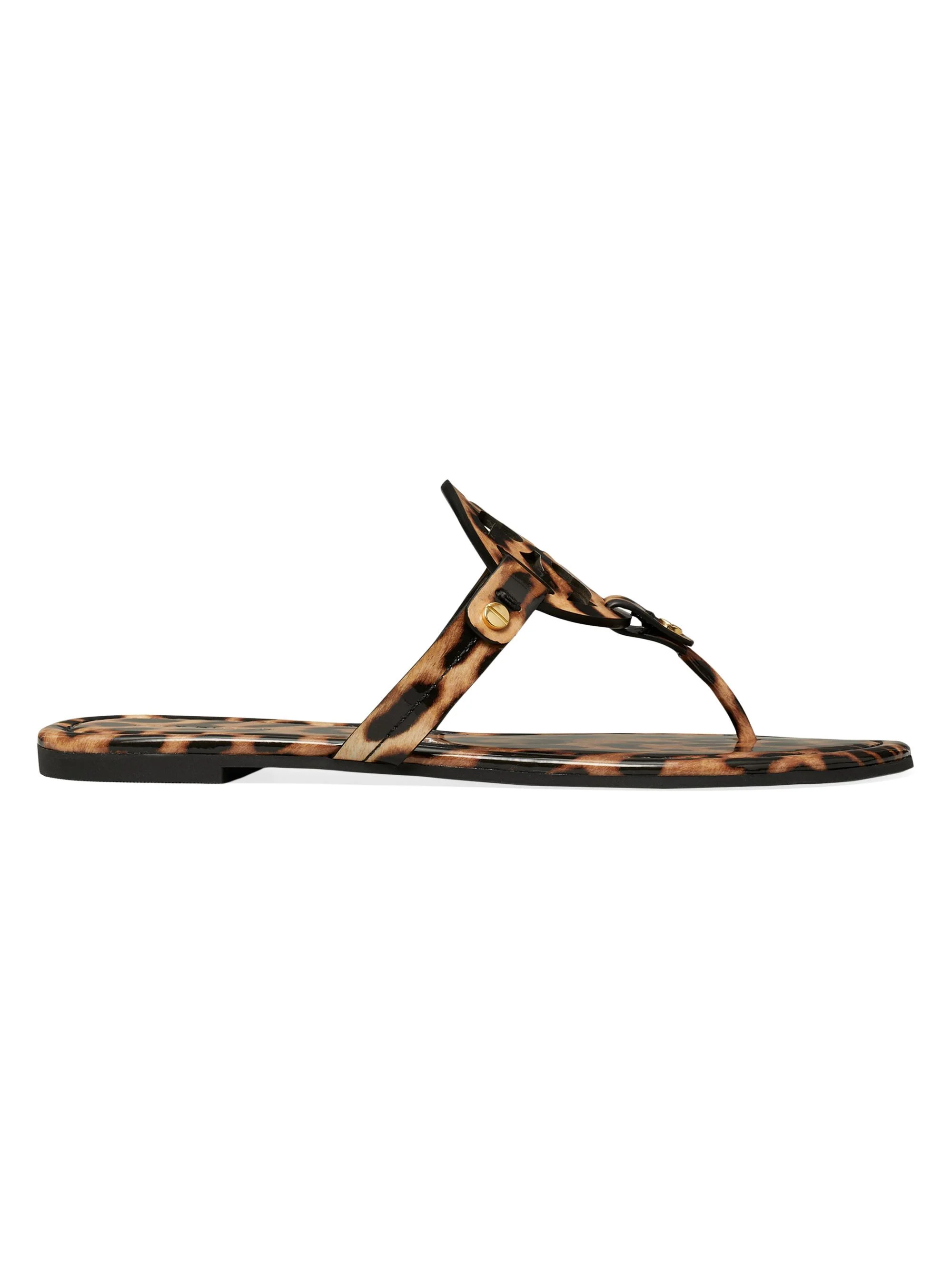 Women's Miller Leather Sandals - Leopard - 1