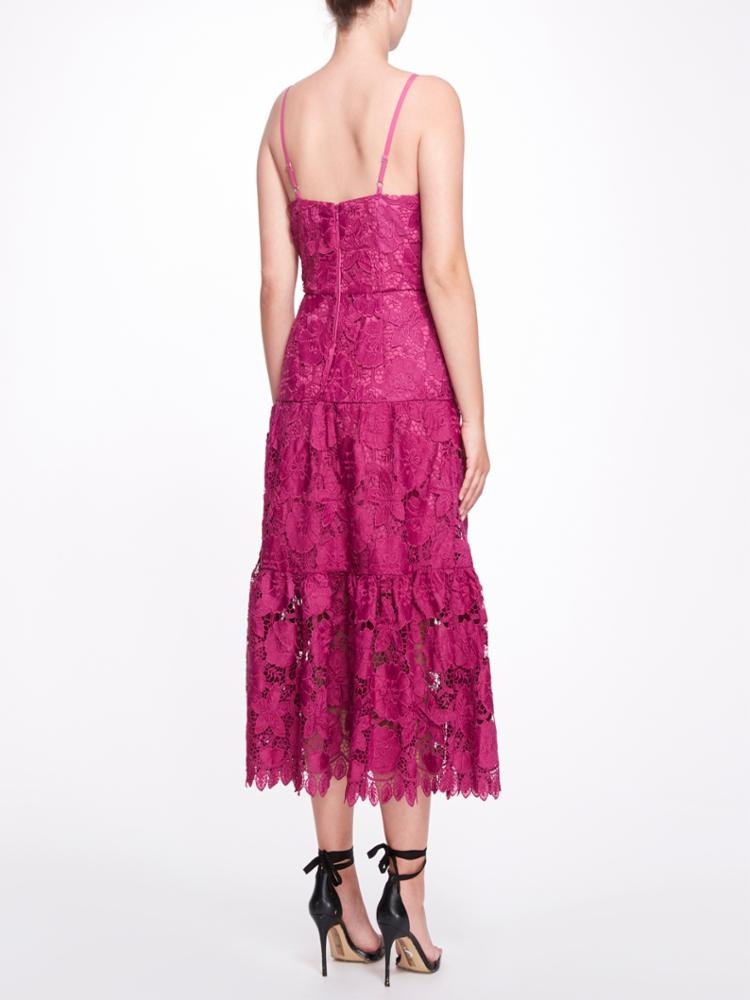3D FLORAL EYELET DAY DRESS - 2