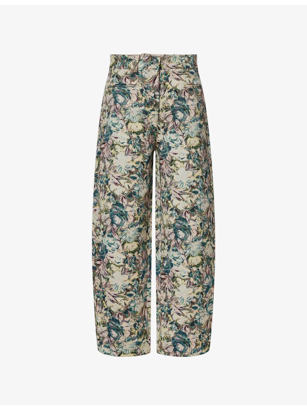 Tapestry Jacquard Wide-Leg Woven Trousers - 1