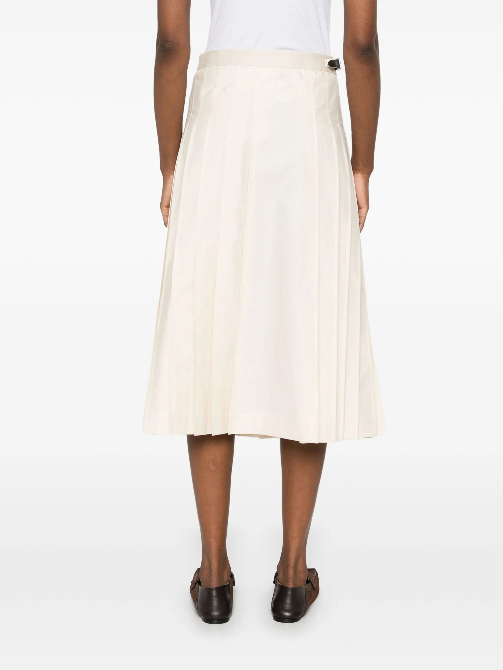 Pleated Midi Skirt - 4