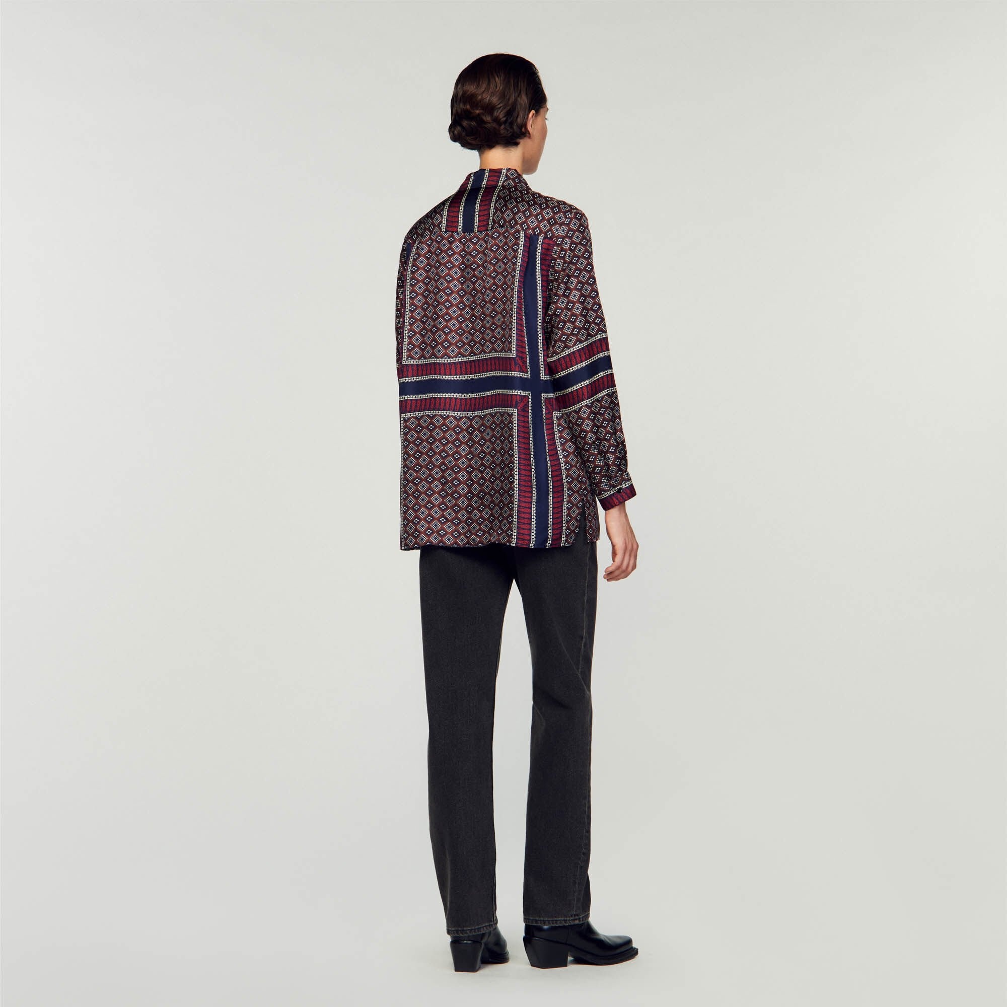 PATTERNED SILK SHIRT - 6