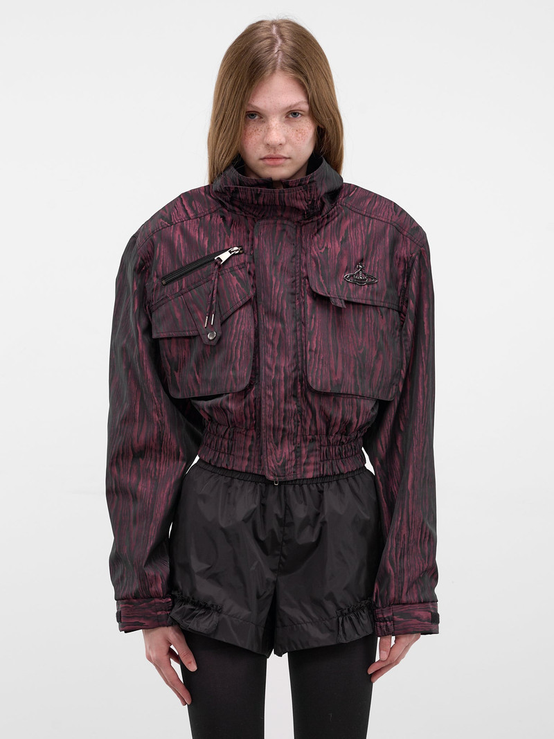 Wood Grain Memphis Bomber Jacket 1
