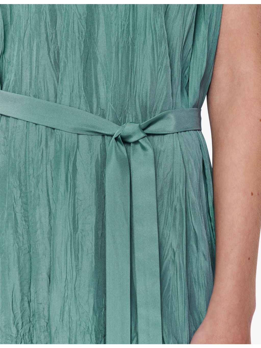 Martini Crinkled-Texture Silk-Habotai Maxi Dress - 5