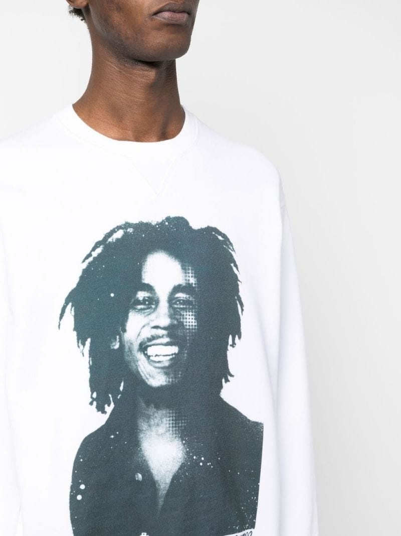 Bob Marley print sweatshirt - 5