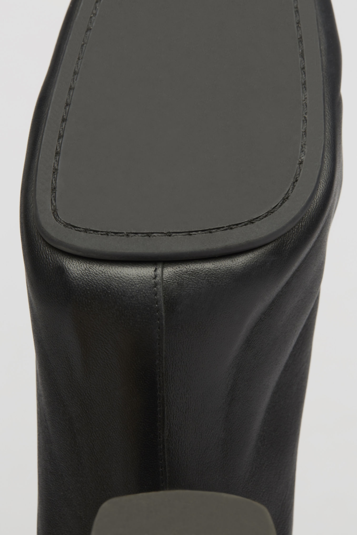 Leather mules black - 5