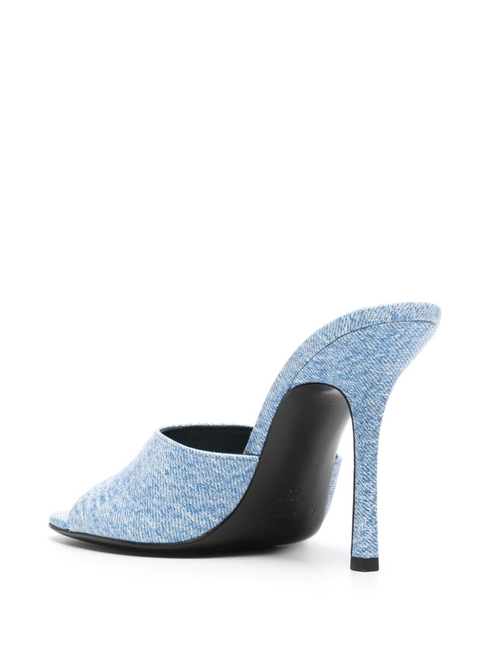 Lucienne 115mm denim mules - 3
