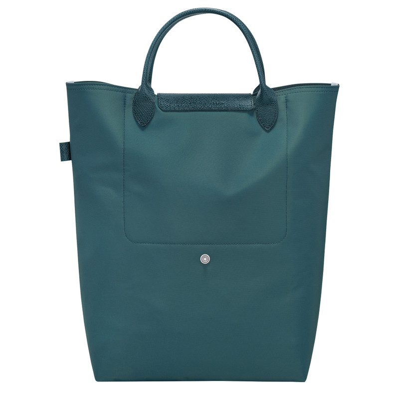 Le Pliage Green M Tote bag Peacock - Canvas 4
