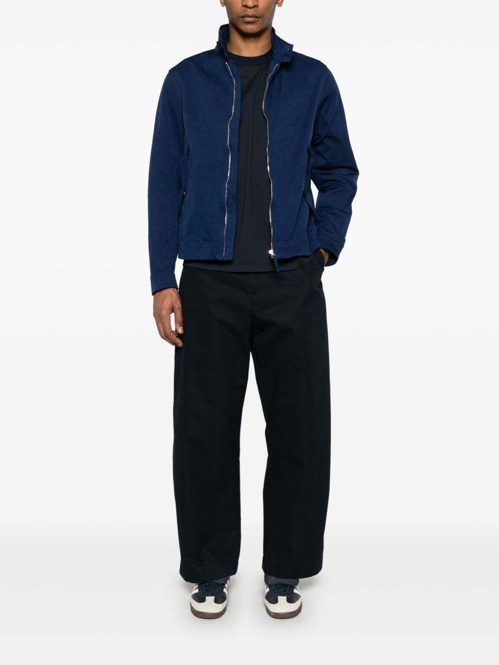 stand up-collar jacket - 2