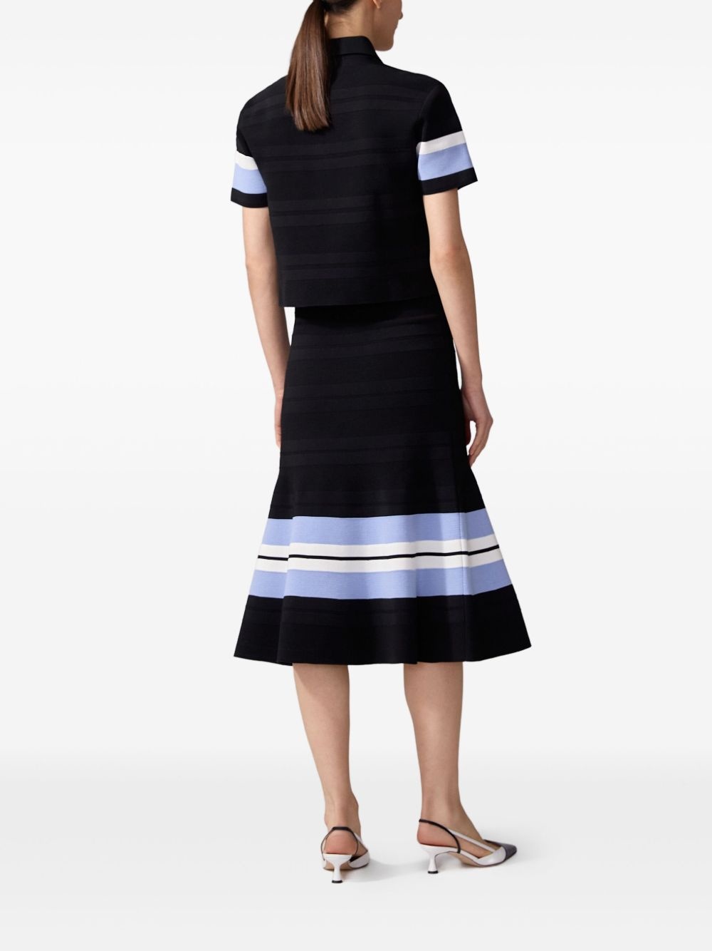 striped midi skirt - 3