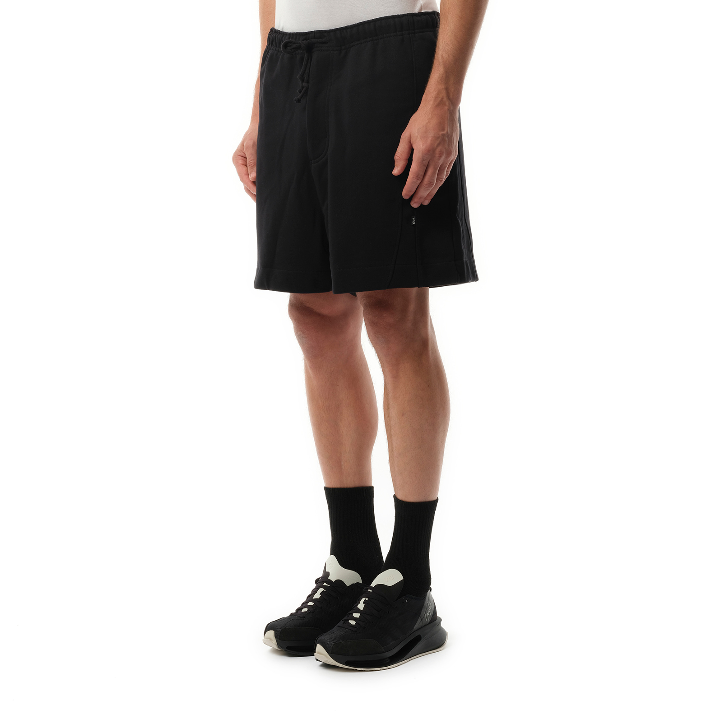 Football Cutout Shorts in Black - 5