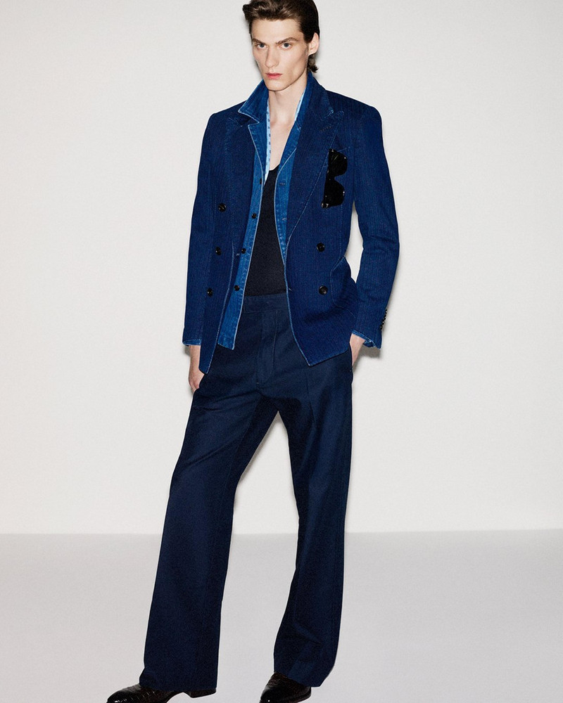 INDIGO HERRINGBONE JACKET 6