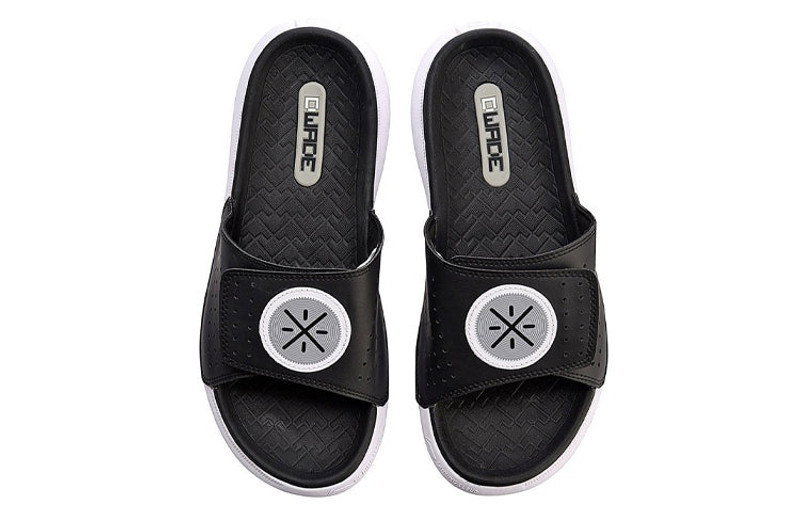 Li-Ning Li-Ning Wade Lifestyle Slides 'Black White' ABTN003-3 outlook