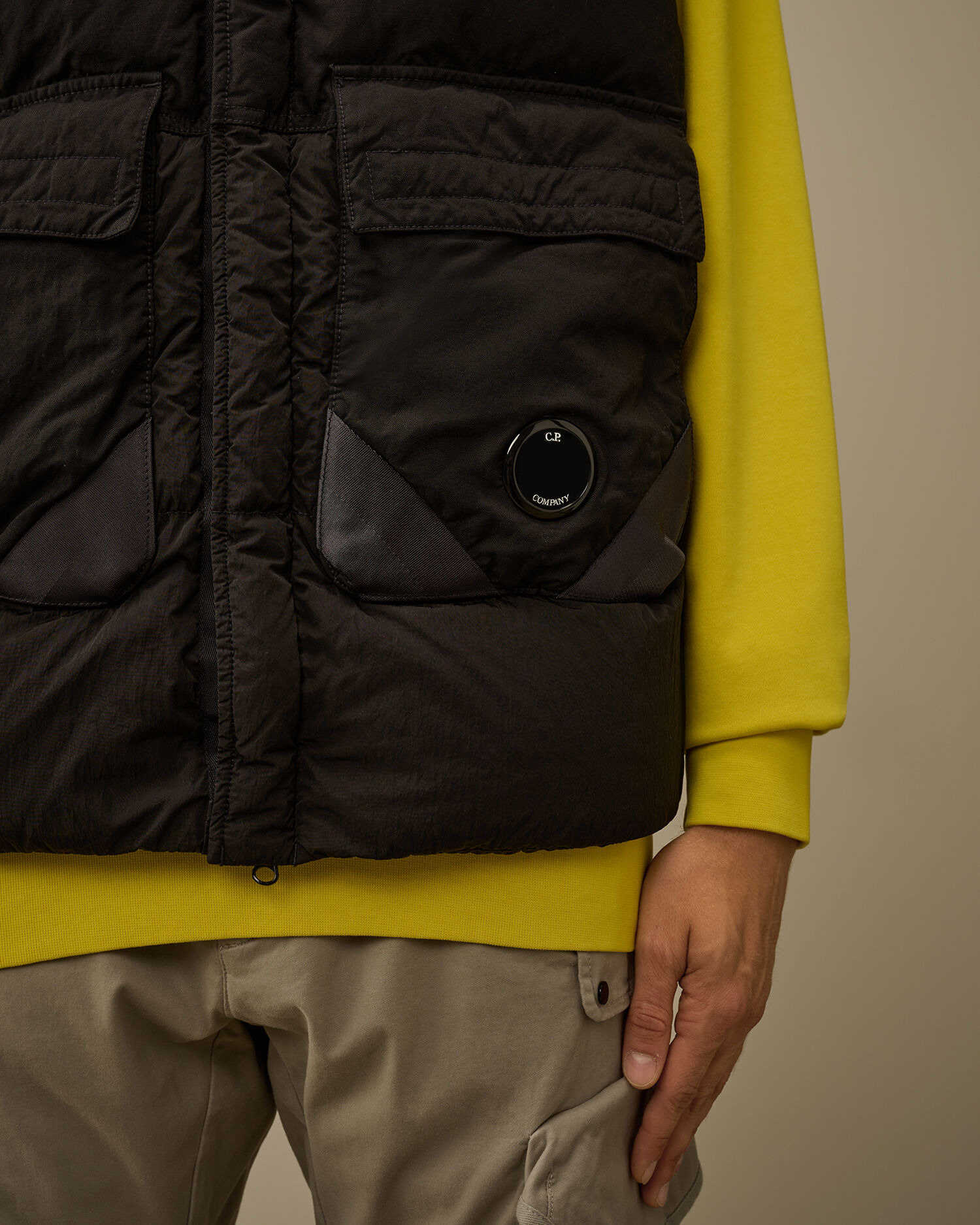 Eco-Chrome R Mixed Hooded Down Gilet - 5