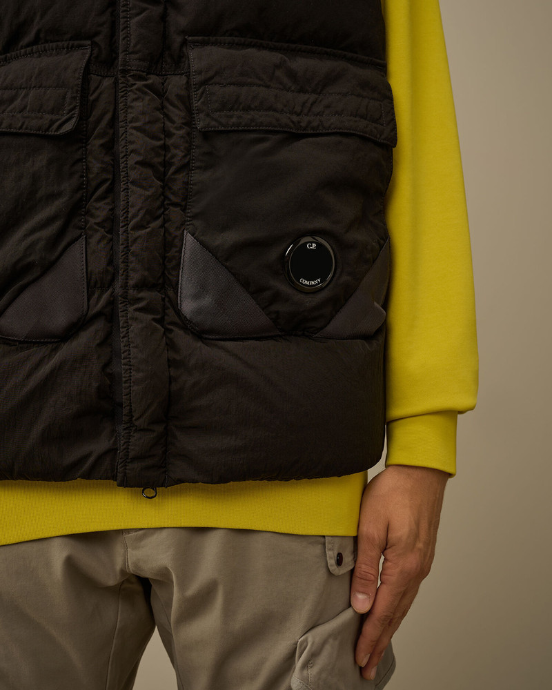 Eco-Chrome R Mixed Hooded Down Gilet 5