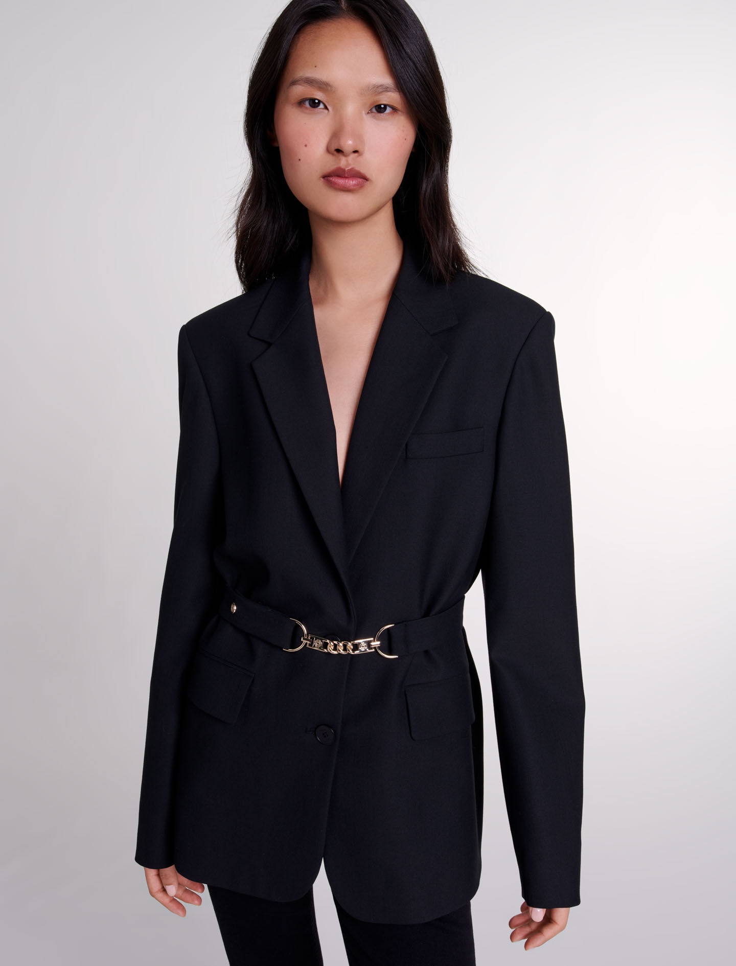 Belted suit jacket - 5