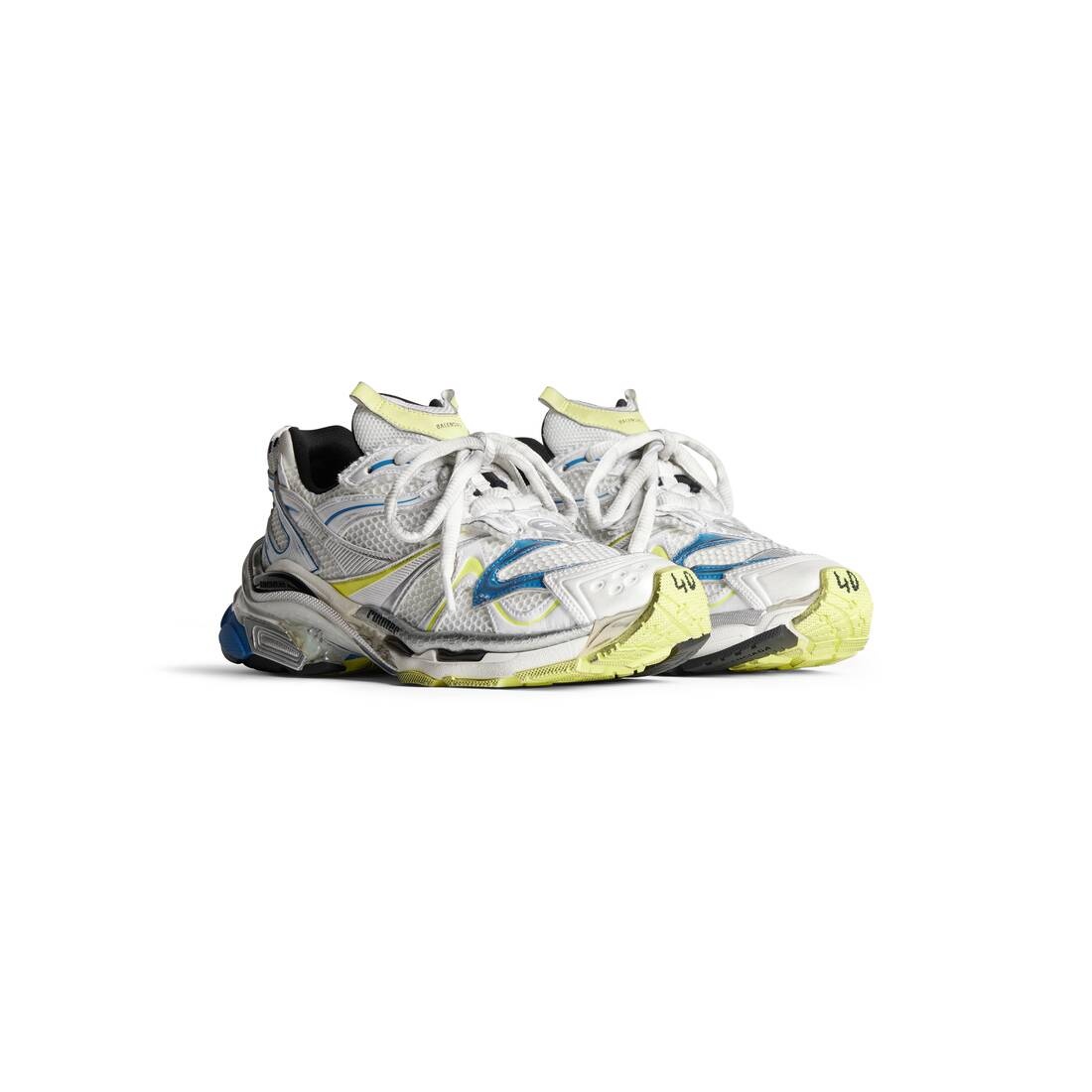Men's Runner 2.0 Sneaker in White/yellow/blue - 2