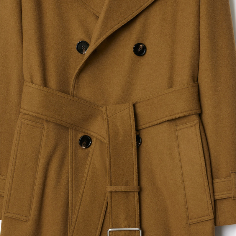 Long Cashmere Trench Coat 6