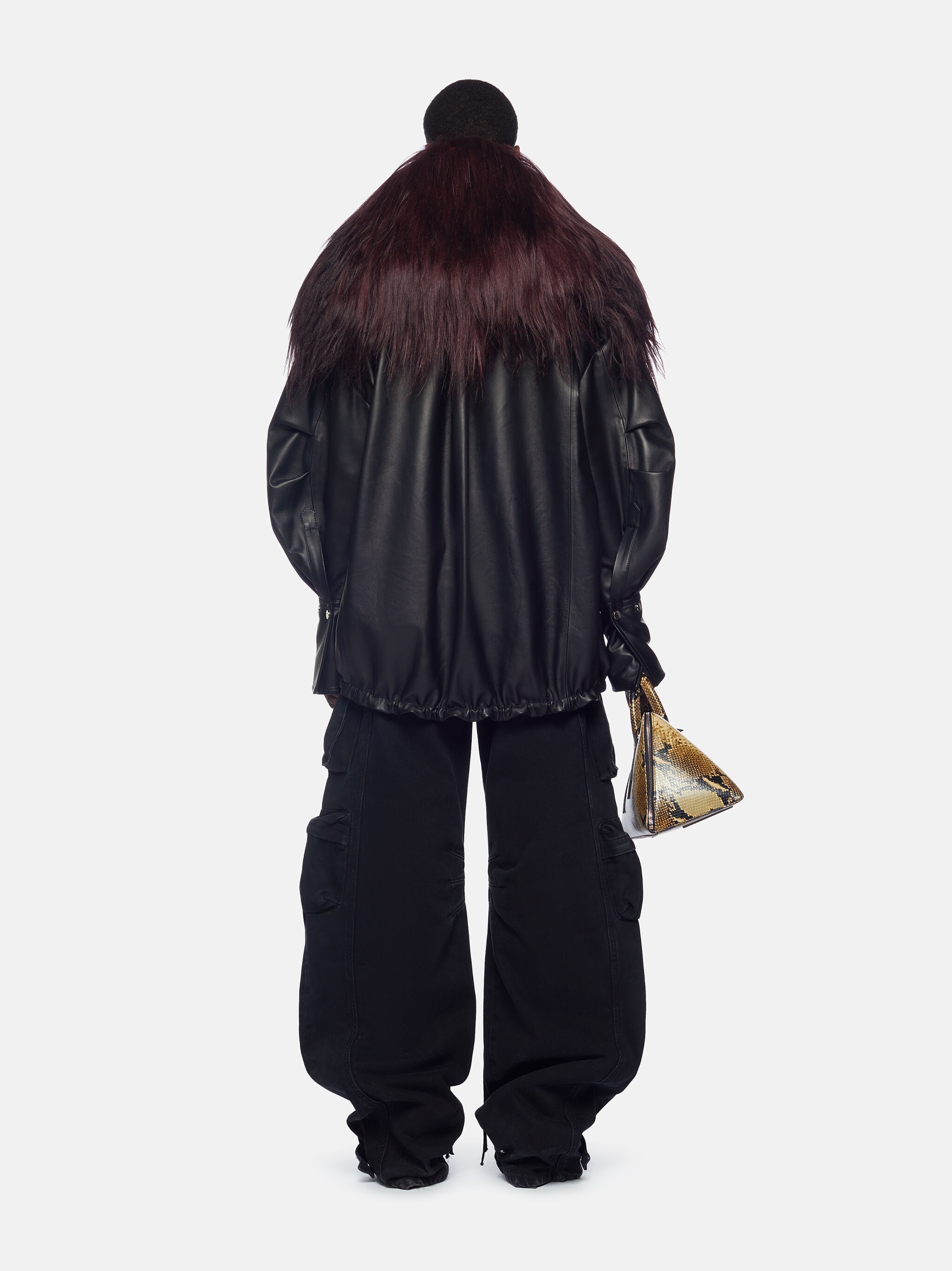 BLACK SHORT COAT - 3