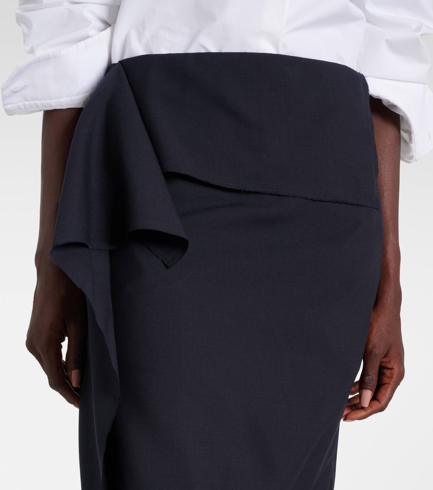 Wool wrap skirt - 4
