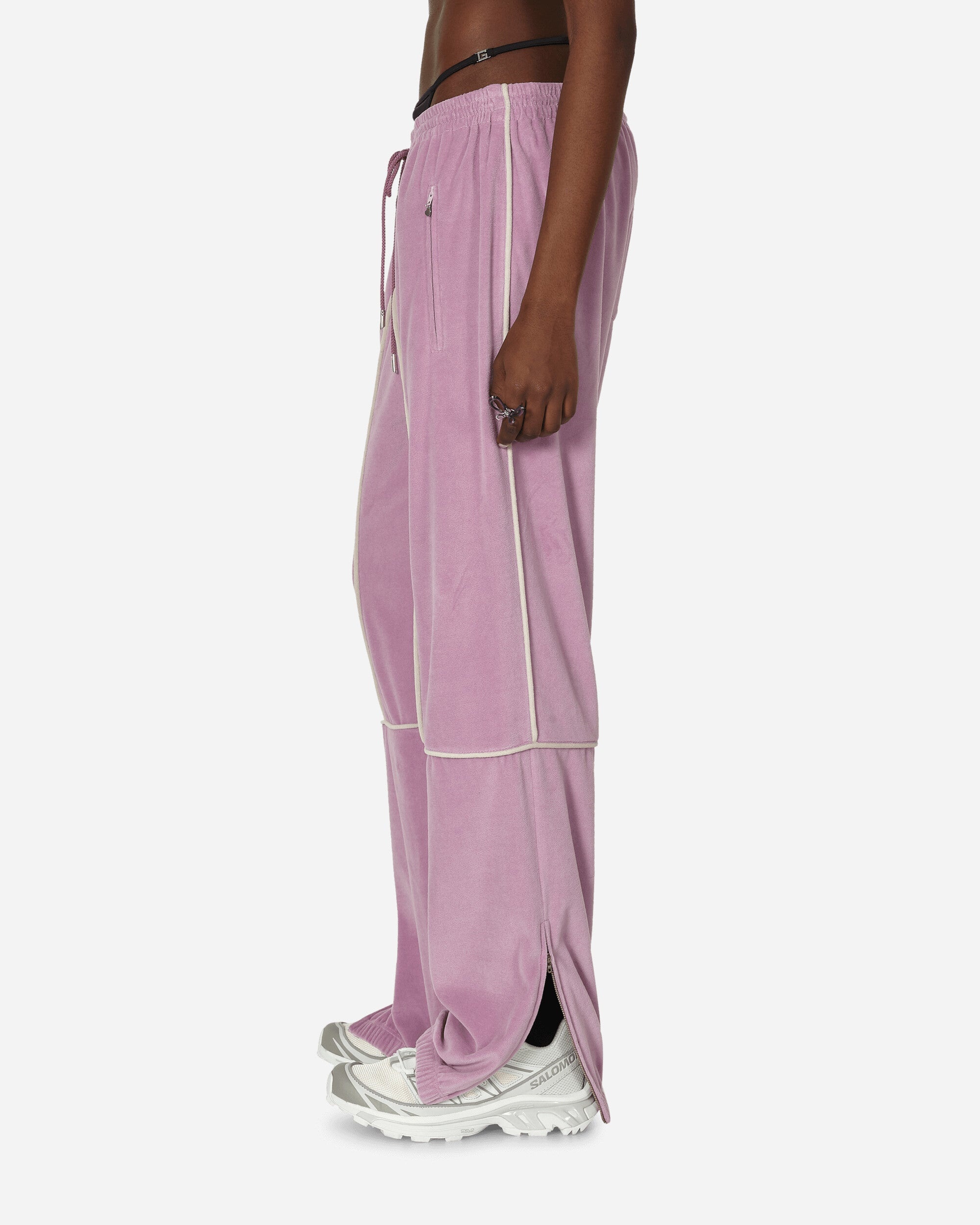 Velour Track Pants Lavender - 2