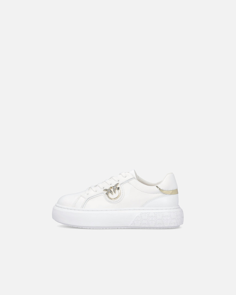 PINKO HIGH-SOLED FLATFORM SNEAKERS WITH METAL LOGO outlook