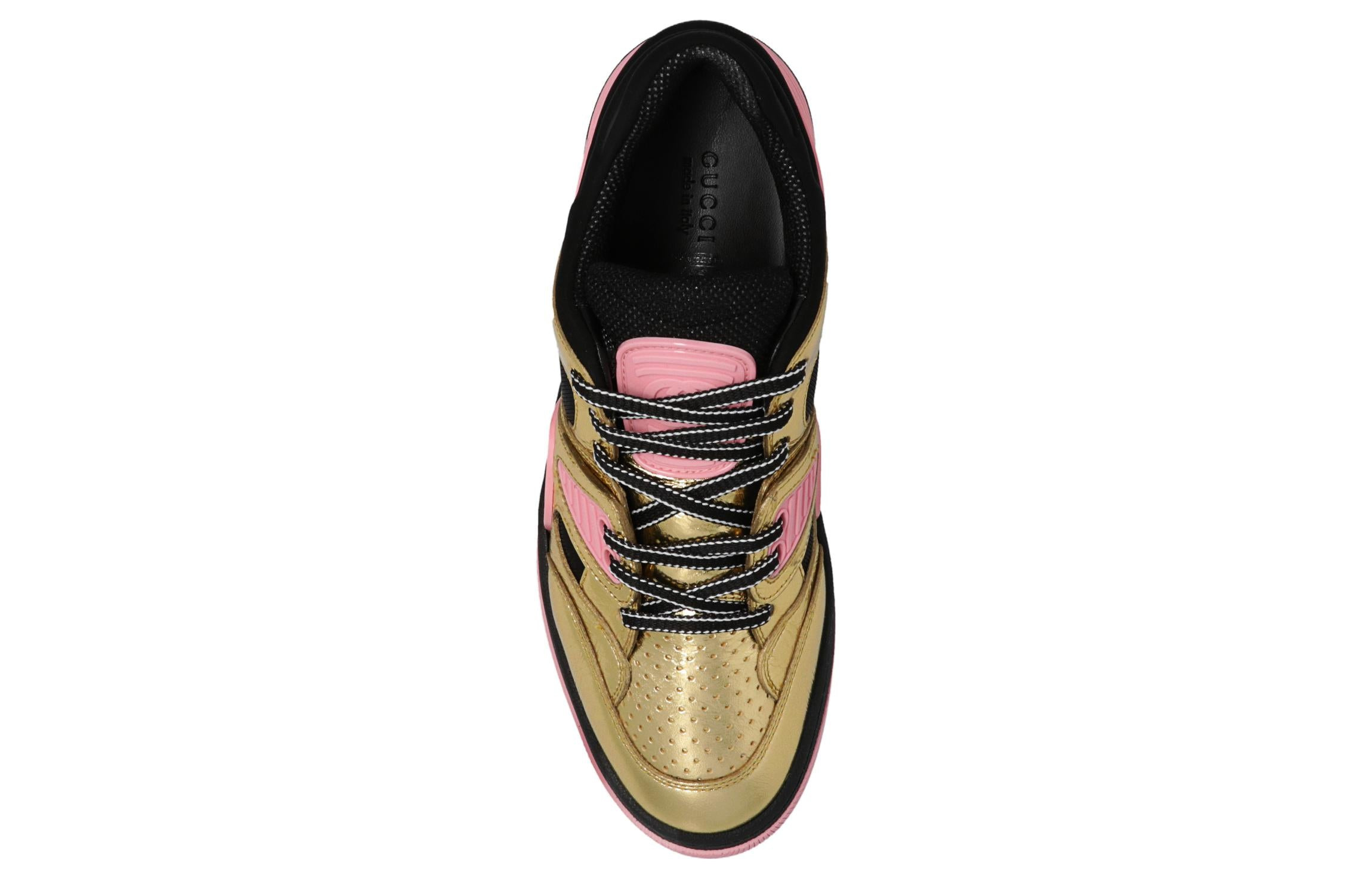 (WMNS) Gucci Basket 'Gold Black Pink' 725905-AABB8-8047 - 5