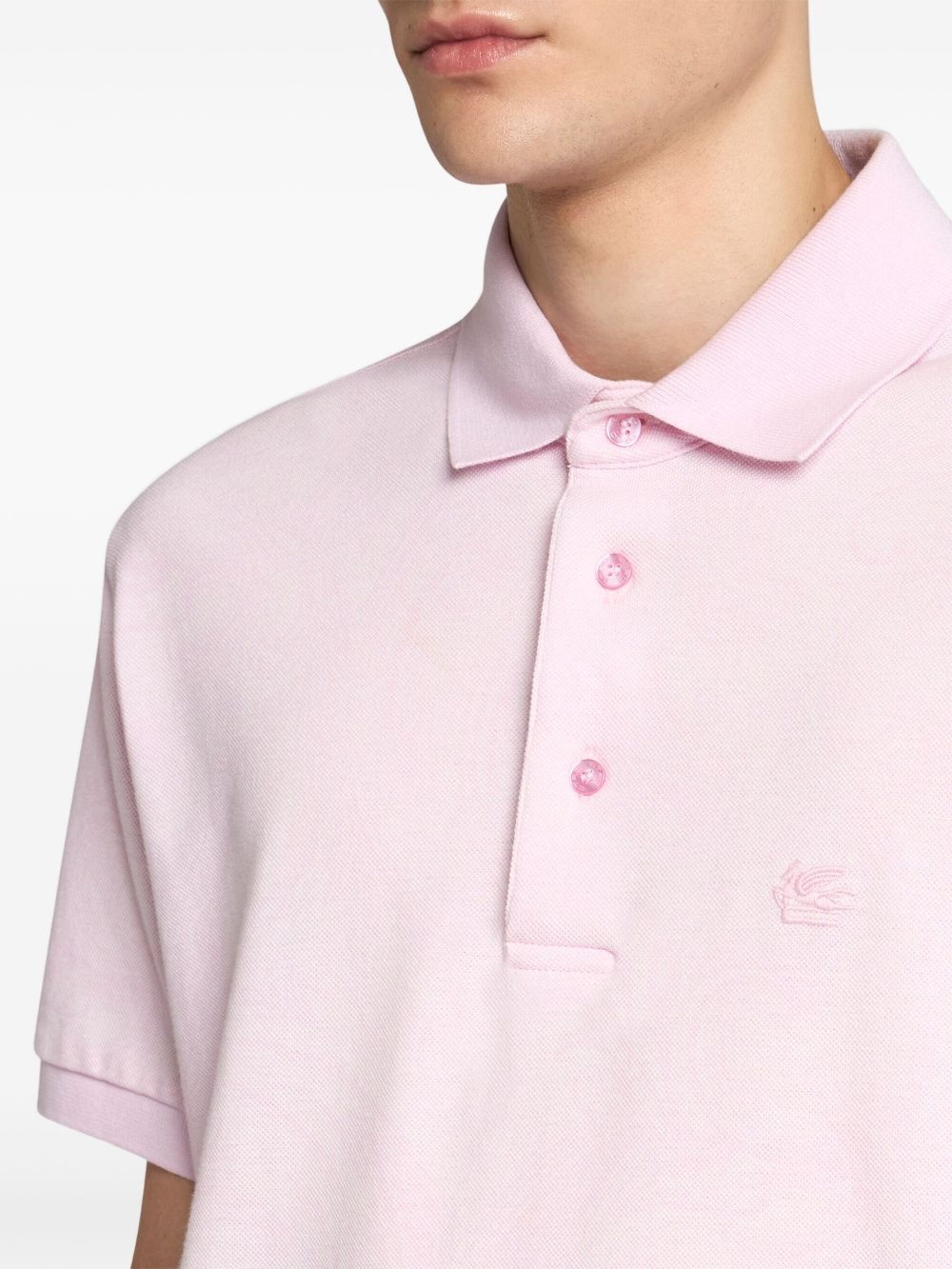 paisley jacquard polo shirt - 4