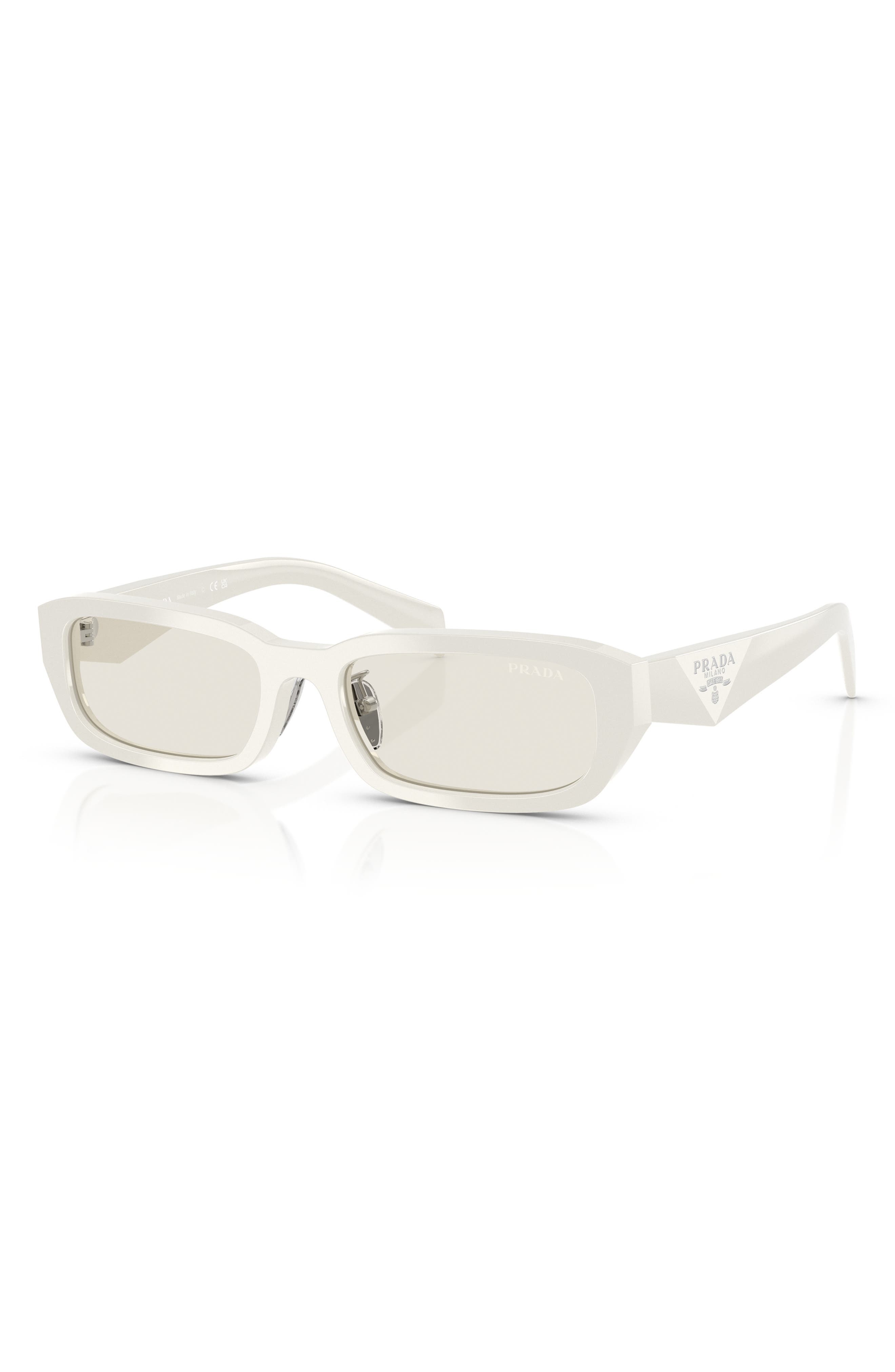 Prada 55mm Rectangular Sunglasses in Dust at Nordstrom - 2