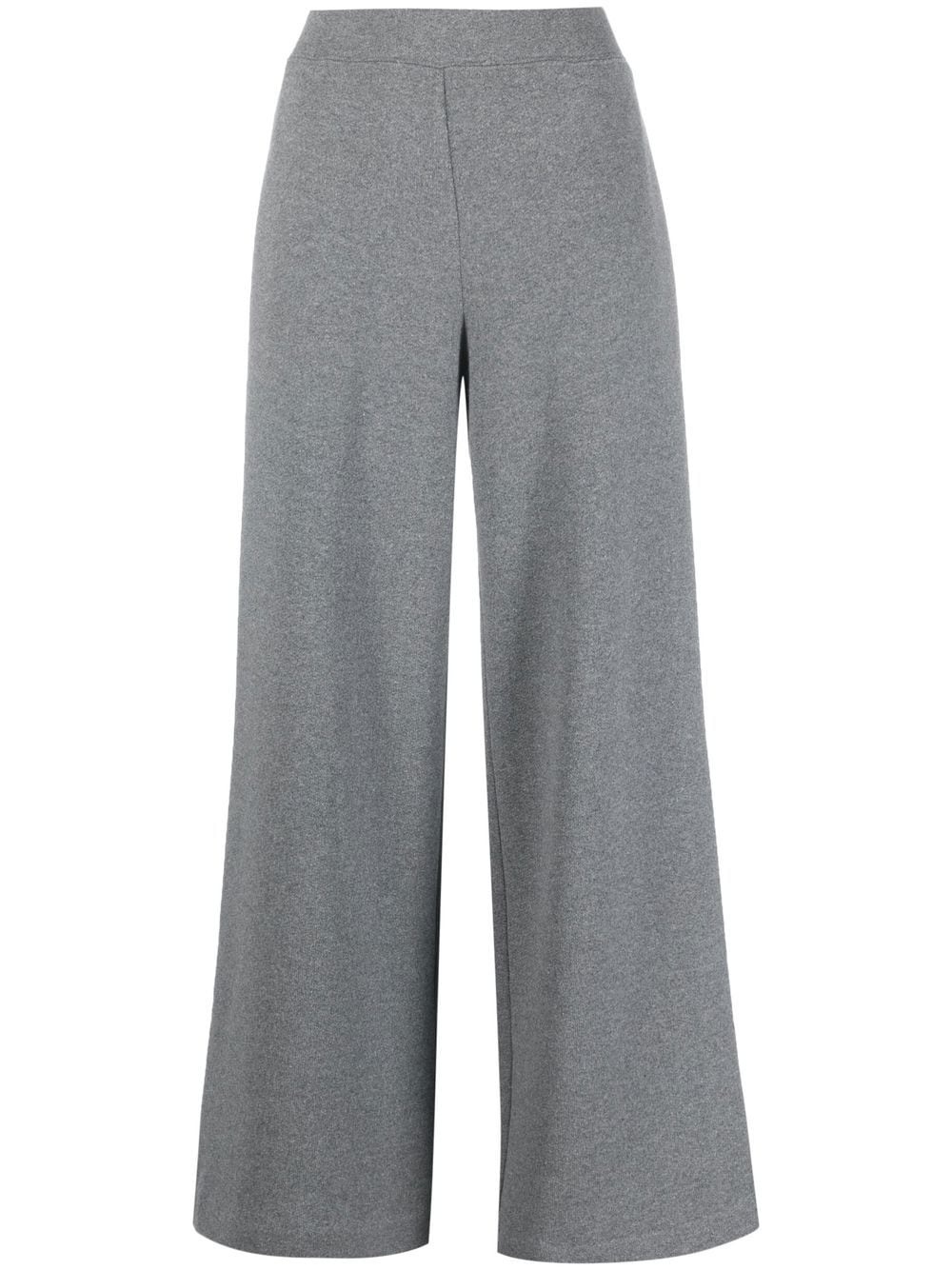 wide-leg wool trousers - 1