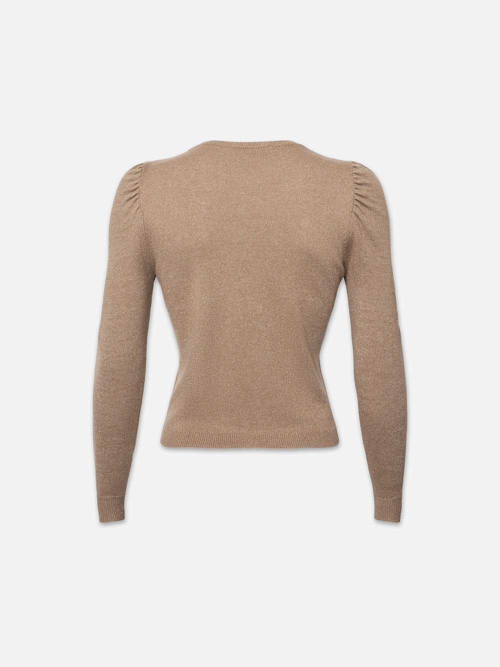 Lunar New Year Cash Shirred Sweater in Camel - 3