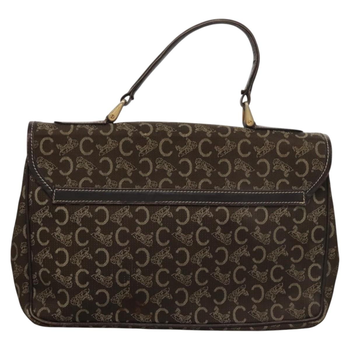 CELINE C Sulky Hand Bag Canvas Brown - 2