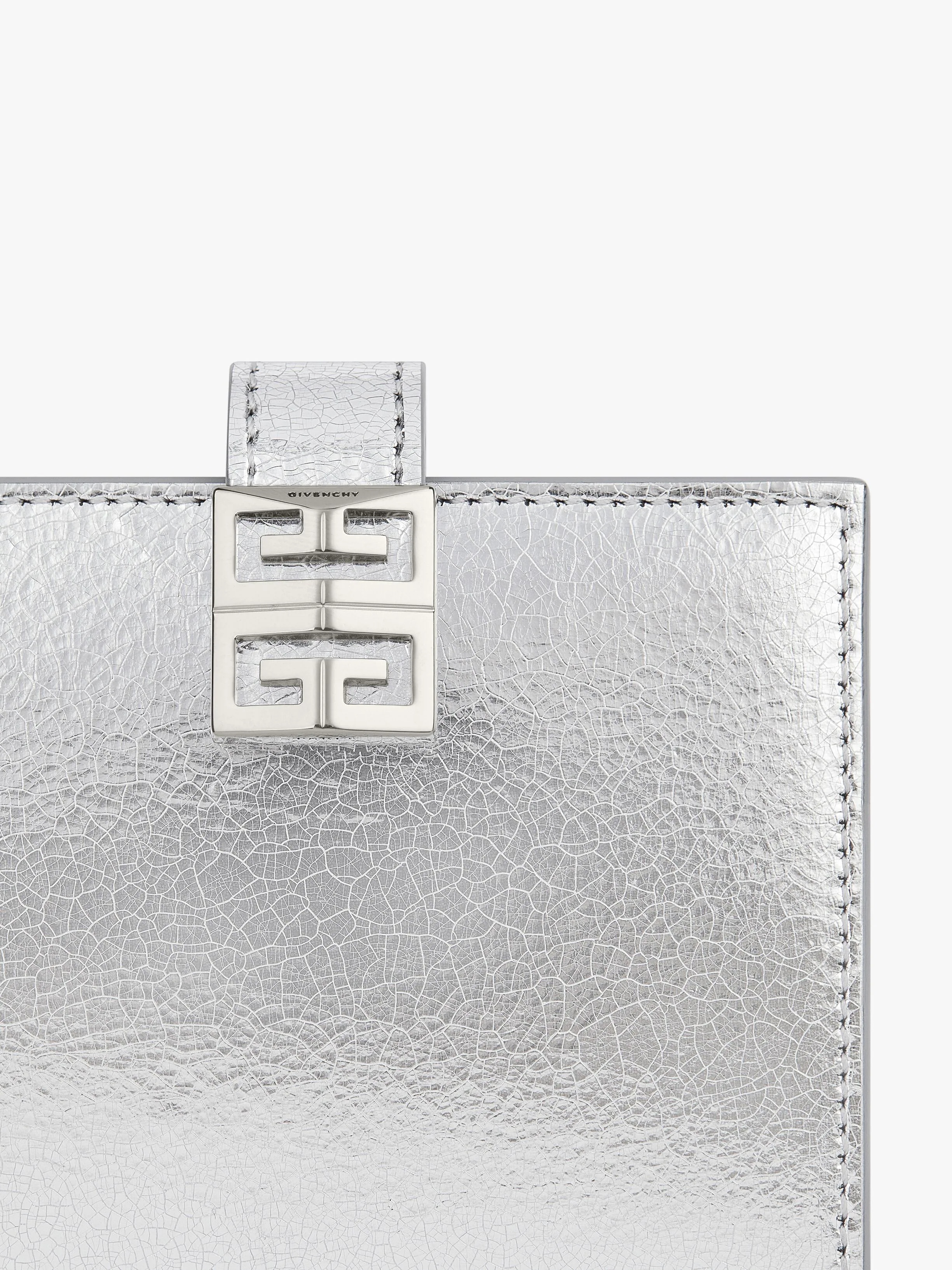 SMALL 4G WALLET IN METALLIZED LEATHER - 5
