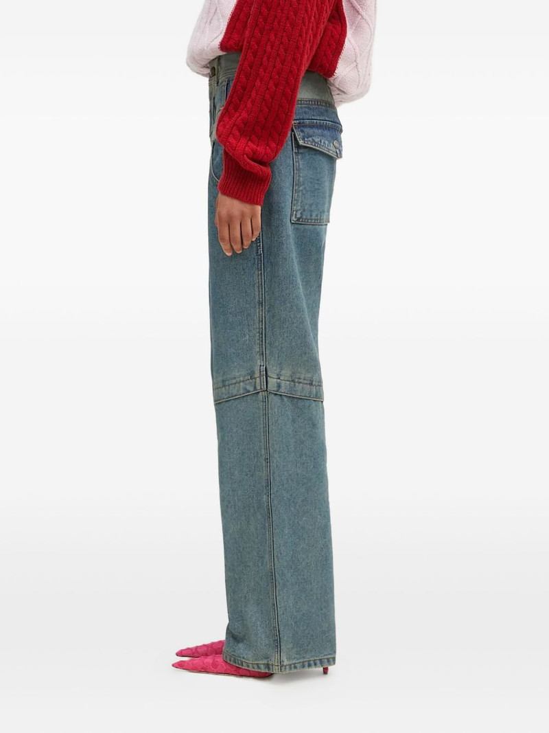 apa740m layered panelled pocket wide jeans 3