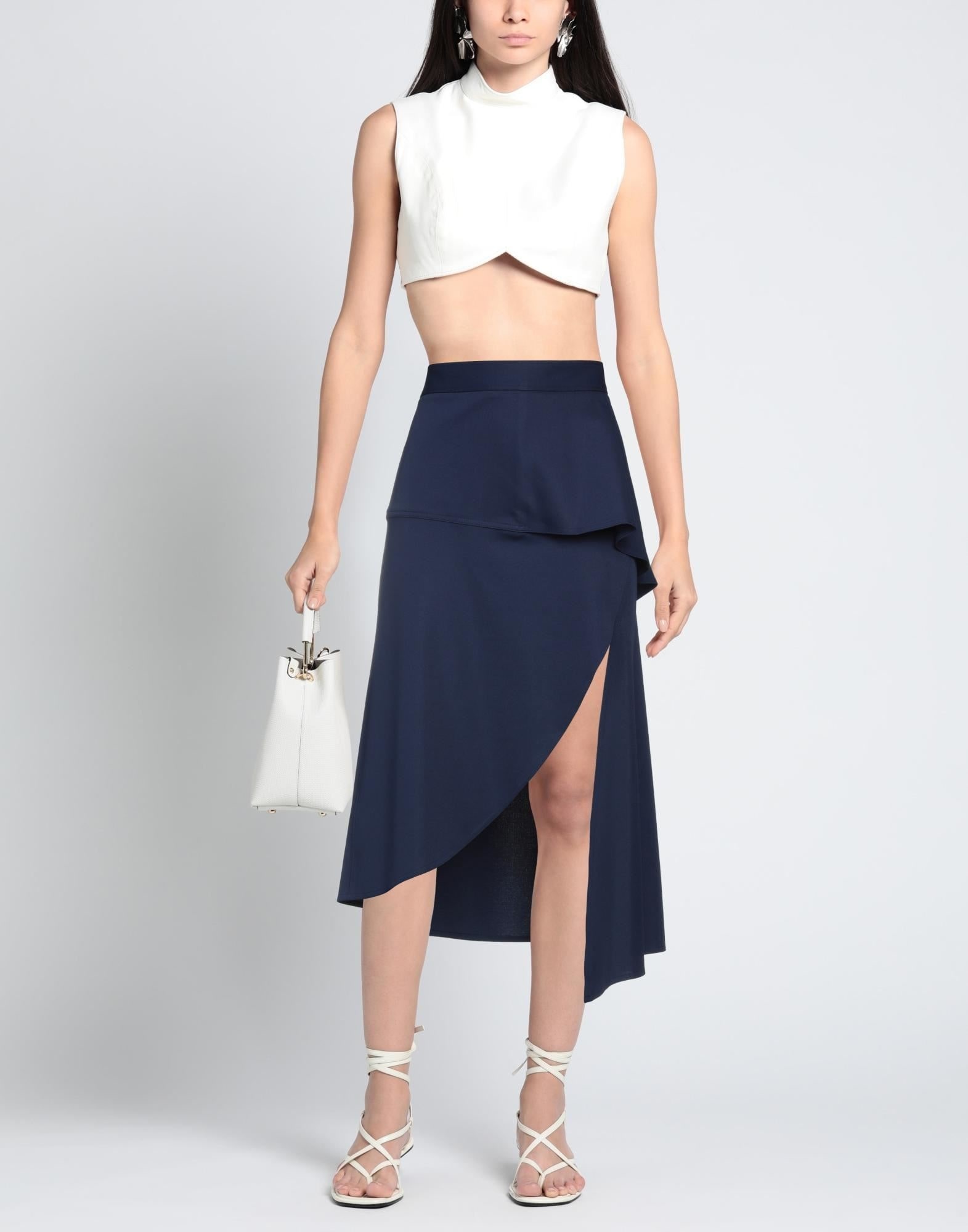 Navy blue Women's Midi Skirt - 2