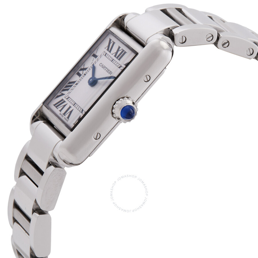 Cartier Tank Quartz Small Model Silver Dial Ladies Watch WSTA0107 - 2