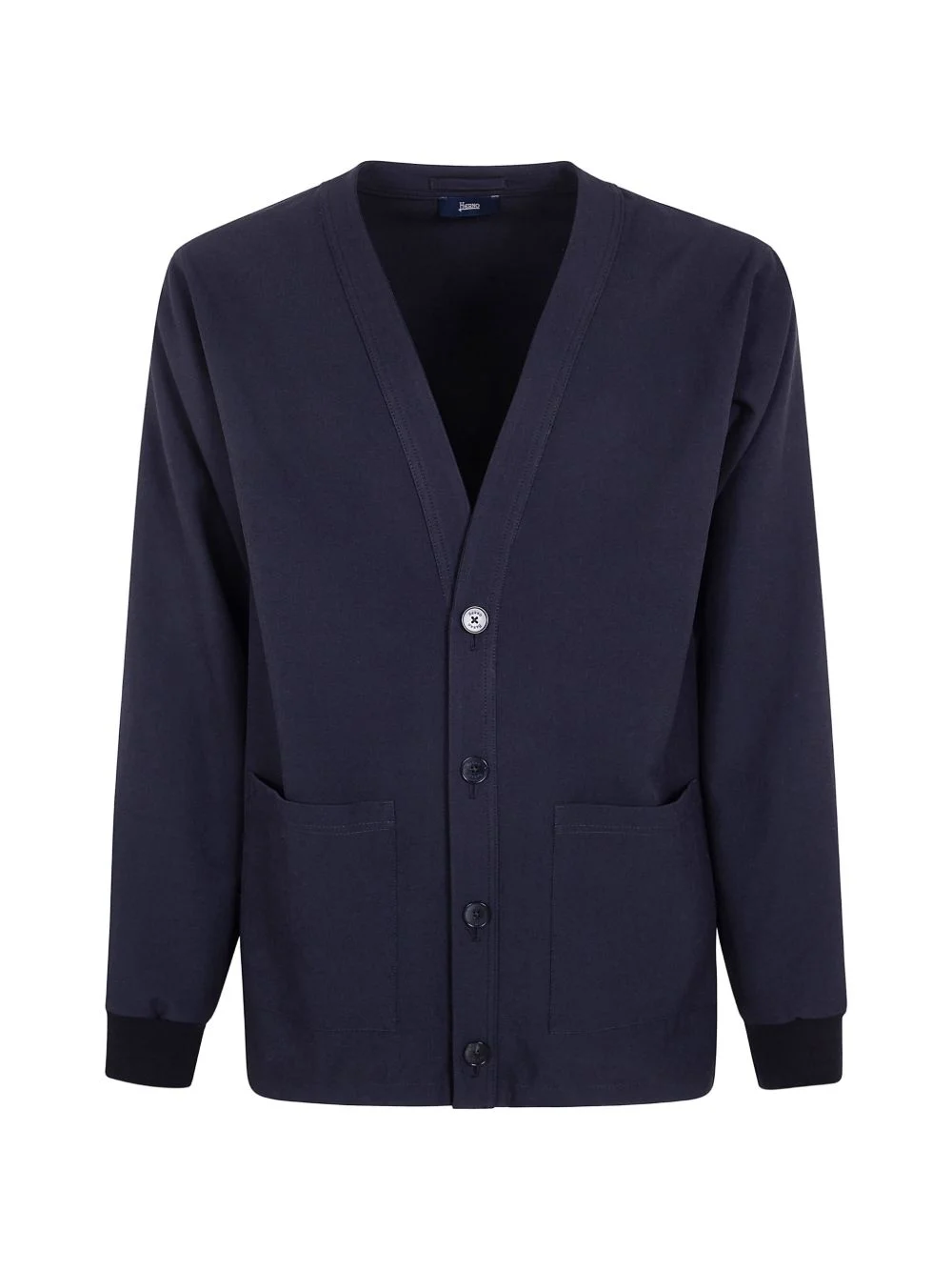 button-up V-neck cardigan - 1
