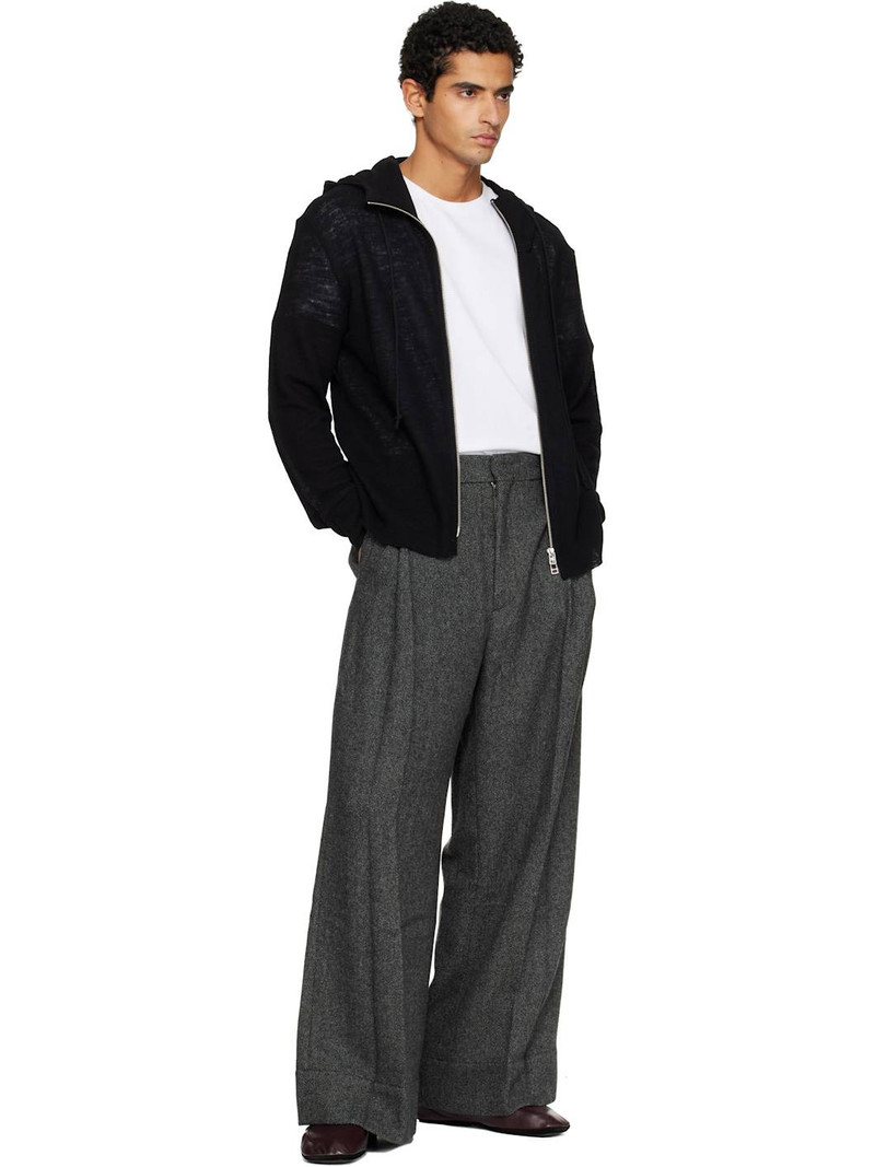 Tonywack Black Light Wool Zip Hoodie outlook